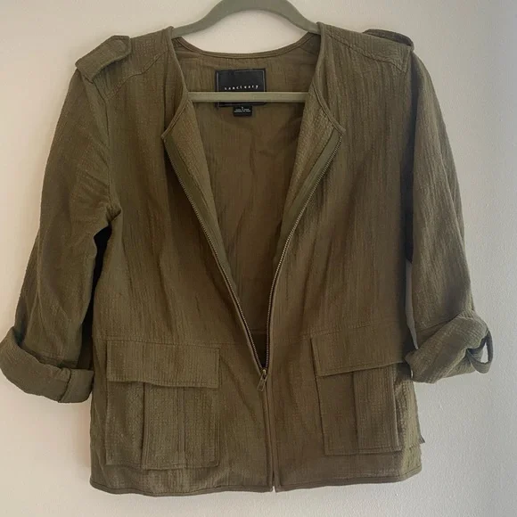 Sanctuary x Anthro Army Green Military Inspired Jacket- Size Small - Picture 3 of 8